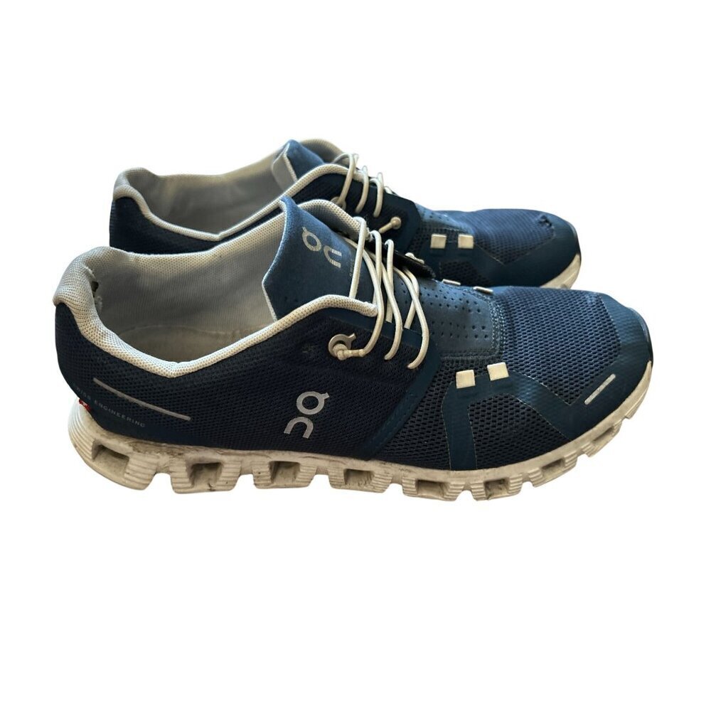 On Cloud 5 Niagara Women's Running Shoes Blue White Sneakers Size 9 - Picture 8 of 9